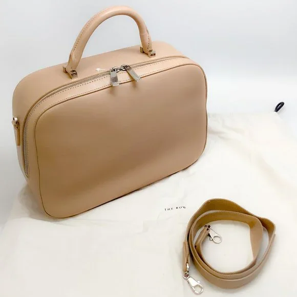 The Row Beige Leather Small Bowler Satchel - Picture 7 of 7